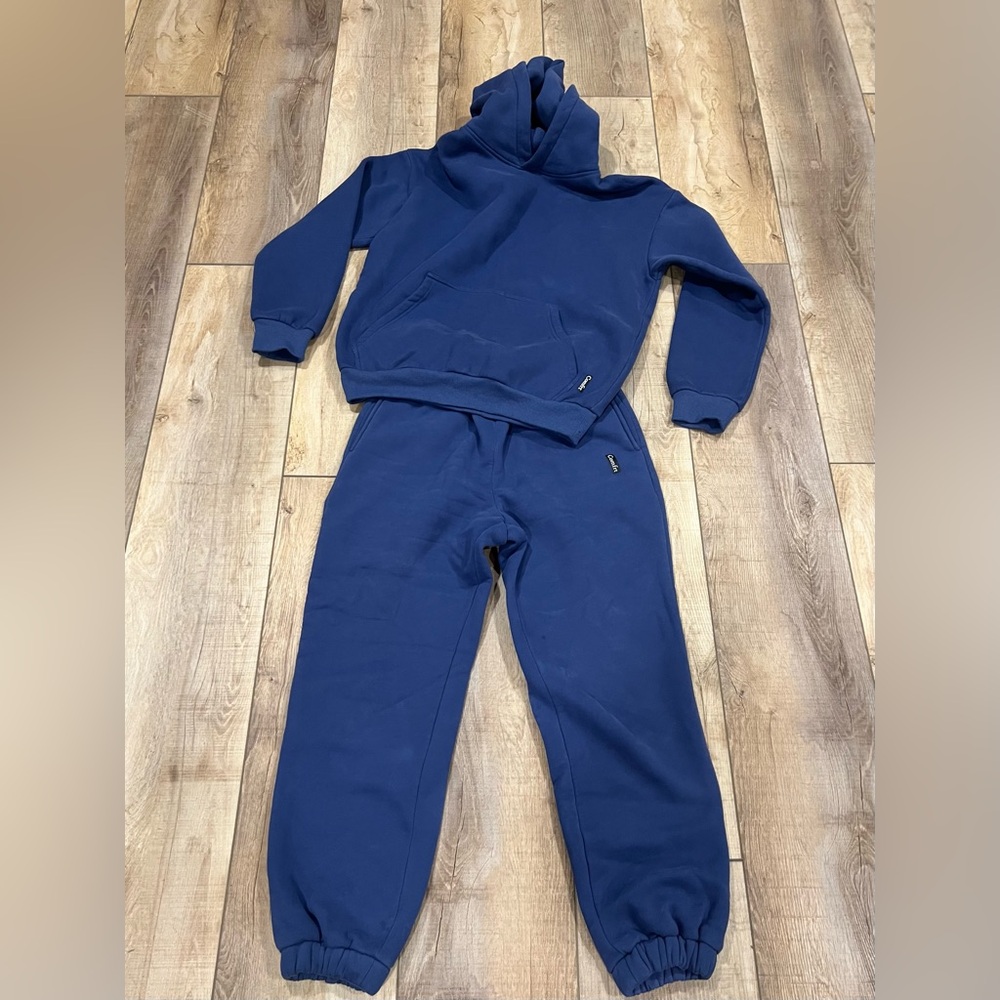 Comfrt Signature Sweatpants and Hoodie in Blue - Picture 4 of 5